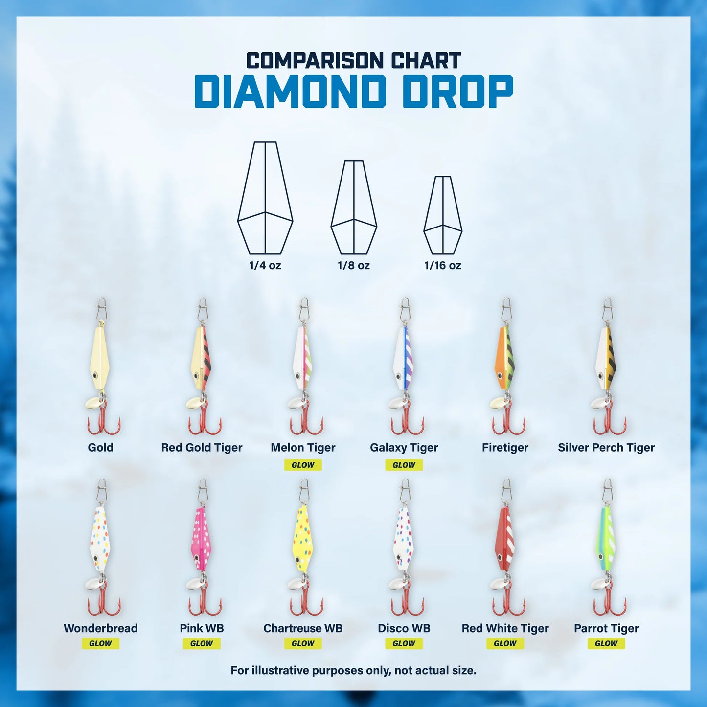 Clam Outdoors Tungsten Diamond Drop Spoon