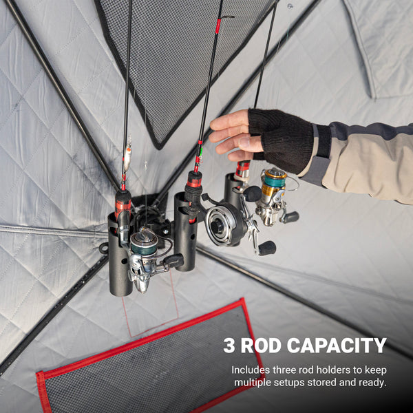 Eskimo E-Hub™ Triple Rod Holder