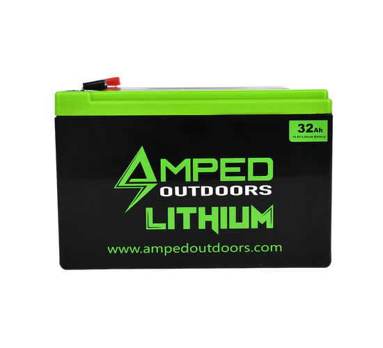 Amped Outdoors 32Ah Lithium Battery (14.8V NMC) with Charger