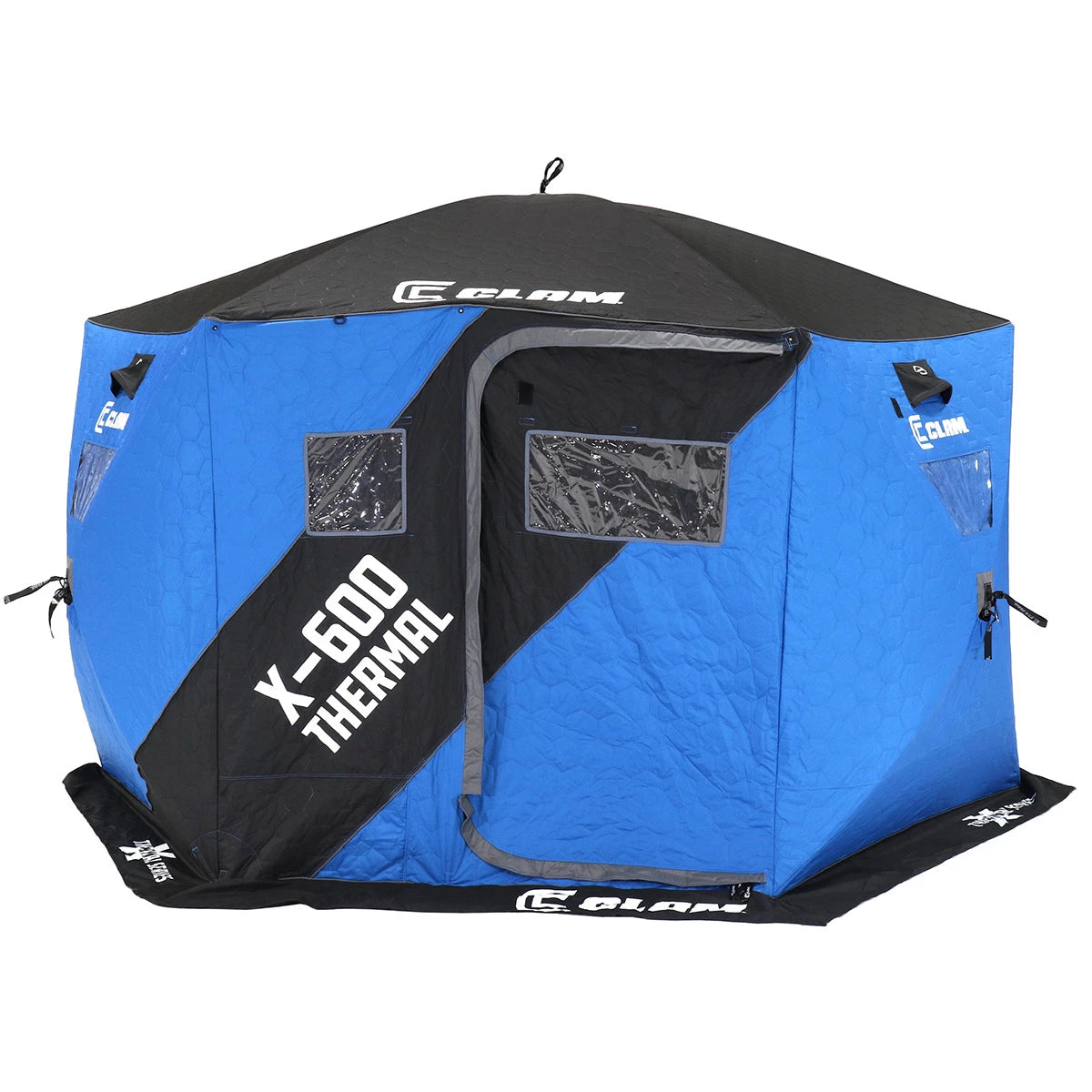 Clam X-600 Thermal - 6 Side Hub Shelter – Dakota Angler Clam X-600 Thermal - 6 Side Hub Shelter – Dakota Angler
