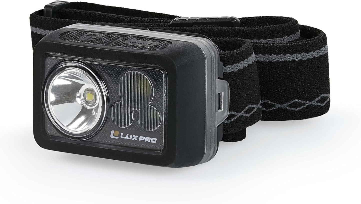 LUXPRO Bright Multi-Function 374 Lumen Waterproof LED Headlamp