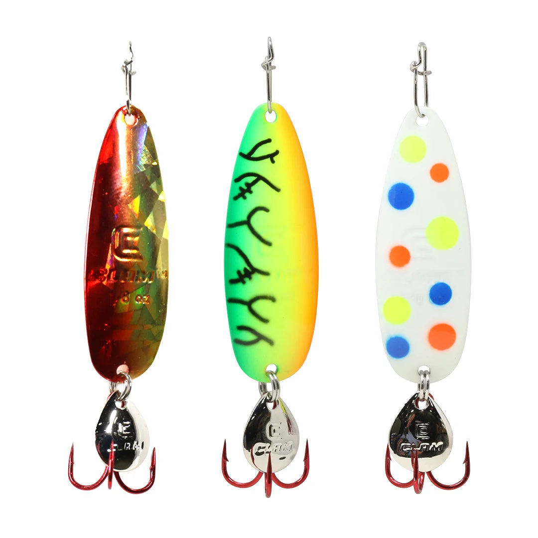 Clam Outdoors Leech Flutter Spoon Kit