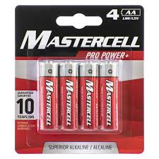 Mastercell 4 Pack AA Batteries