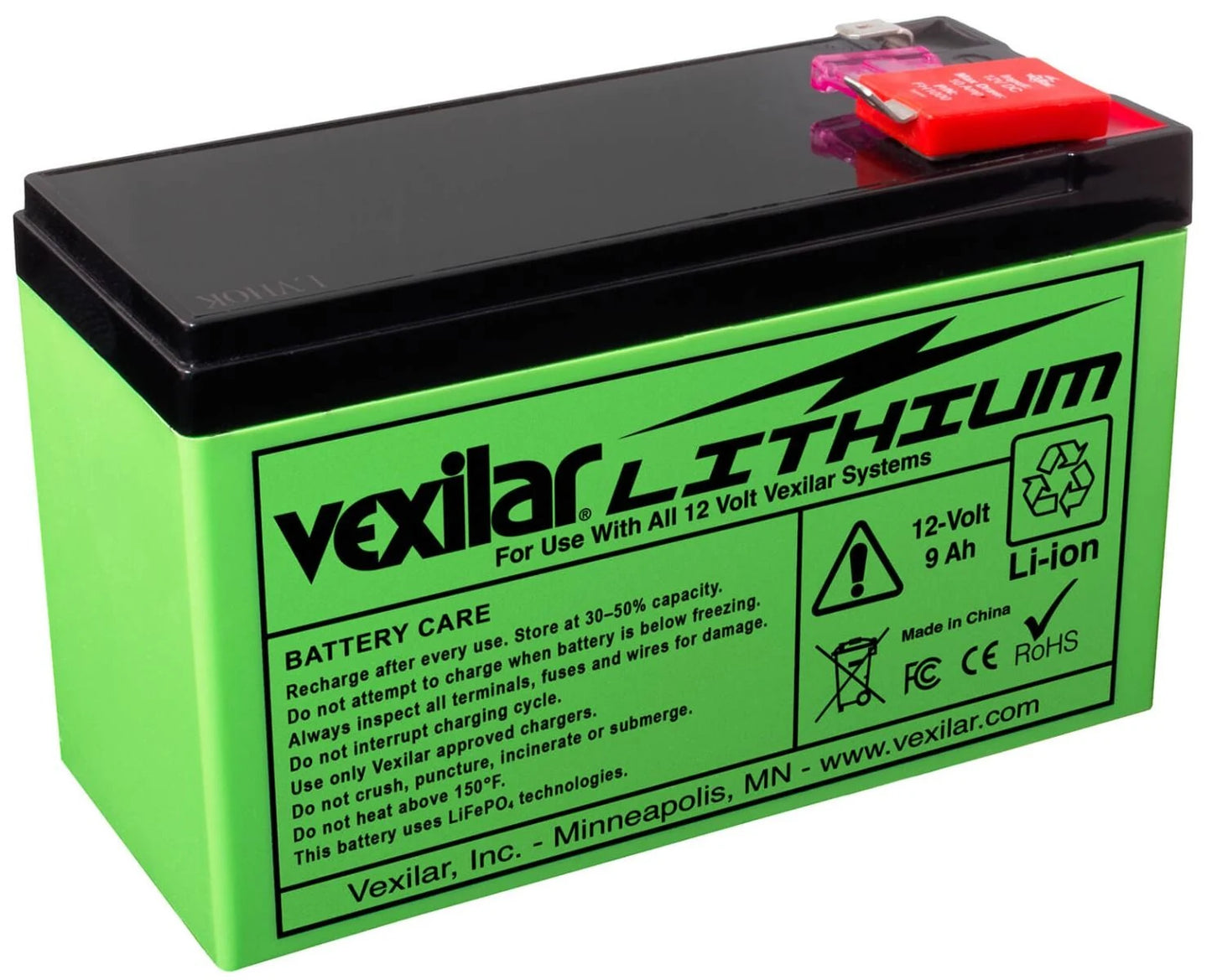 Vexilar Lithium Battery V-100L 9Ah