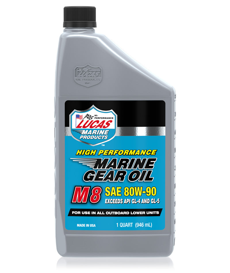 80w90 synthetic gear oil Lucas Oil Marine Gear Oil SAE 80W-90 M8