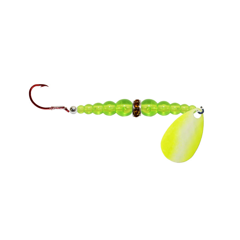 fish lure wedding rings Mack's Lure Wedding Ring Spinner Glow/UV Pink / 8