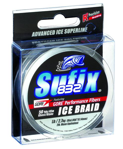 Sufix 832 Ice Braid 4 lb Ghost Sufix 832 Ice Braid 4 lb Ghost