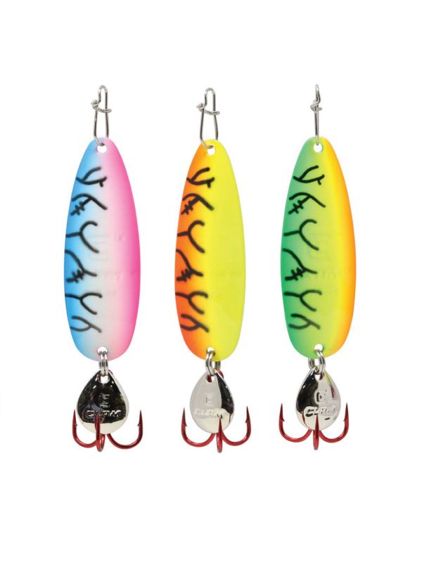 Clam Pro Tackle Ribbon Leech Flutter Spoon Kit