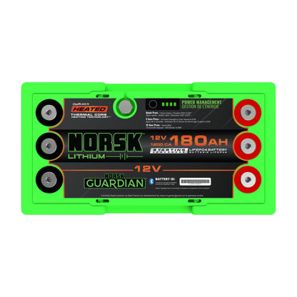 Norsk 12V 180AH HEATED Lithium Marine Cranking Battery