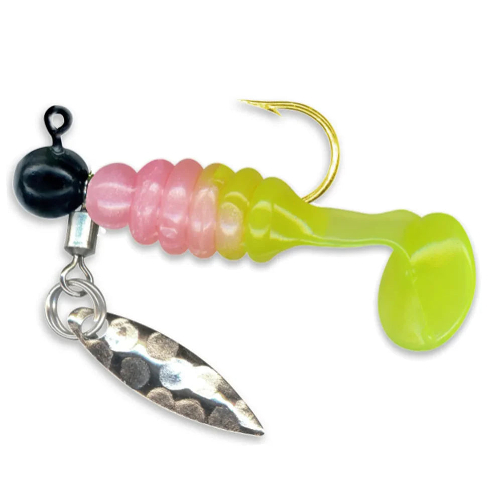 charlie white fishing lures Charlie Brewer Charlie Bee Bubblegum/Chartreuse; 1/16 oz