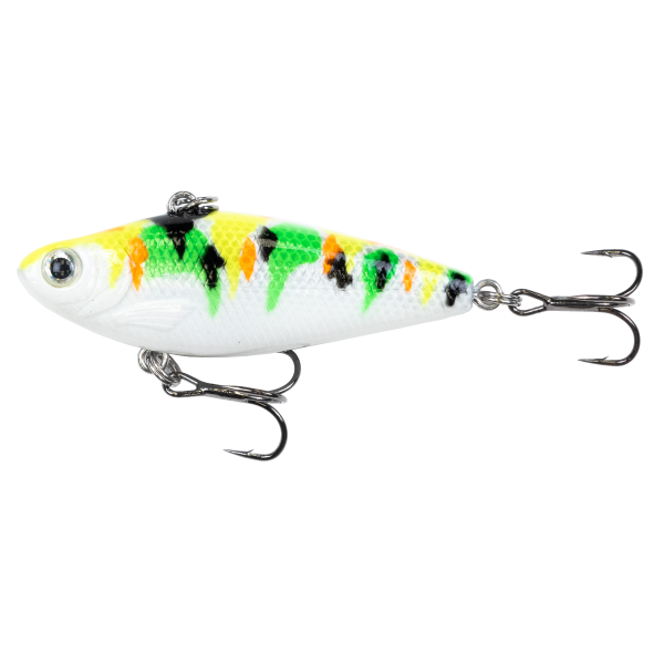Clam Psycho Shad 1/4 oz / White/Chartreuse Koi (Glow)