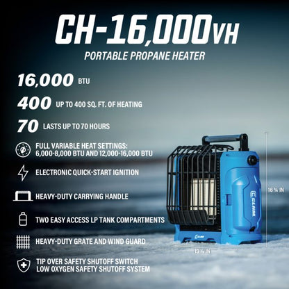 Clam Heater – CH-16000vh