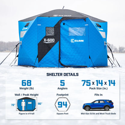 Clam Outdoors X-600 Thermal Hub