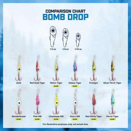 Clam Outdoors Tungsten Bomb Drop Spoon