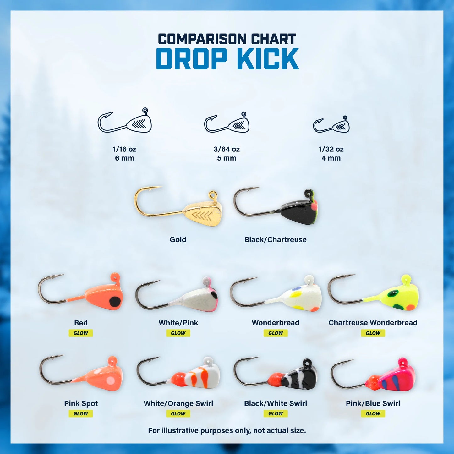 Clam Outdoors Tungsten Drop-Kick - 2 Pack