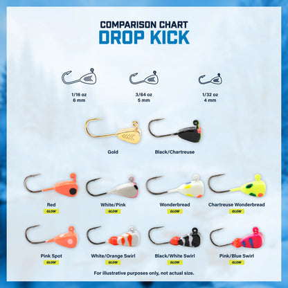 Clam Outdoors Tungsten Drop-Kick - 2 Pack