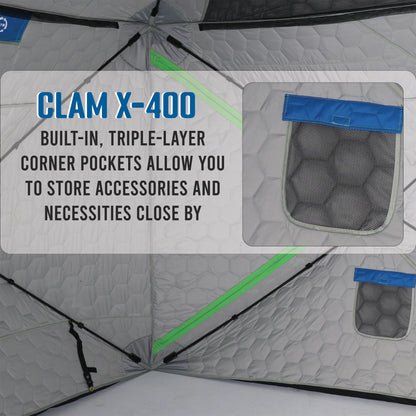 Clam X-400 Thermal - 4 Side Hub Shelter