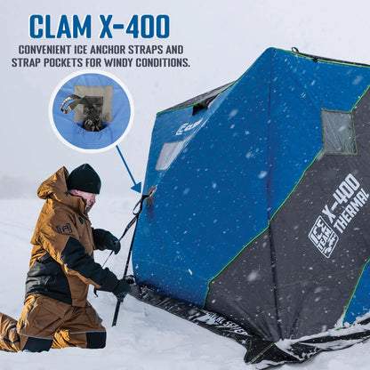 Clam X-400 Thermal - 4 Side Hub Shelter