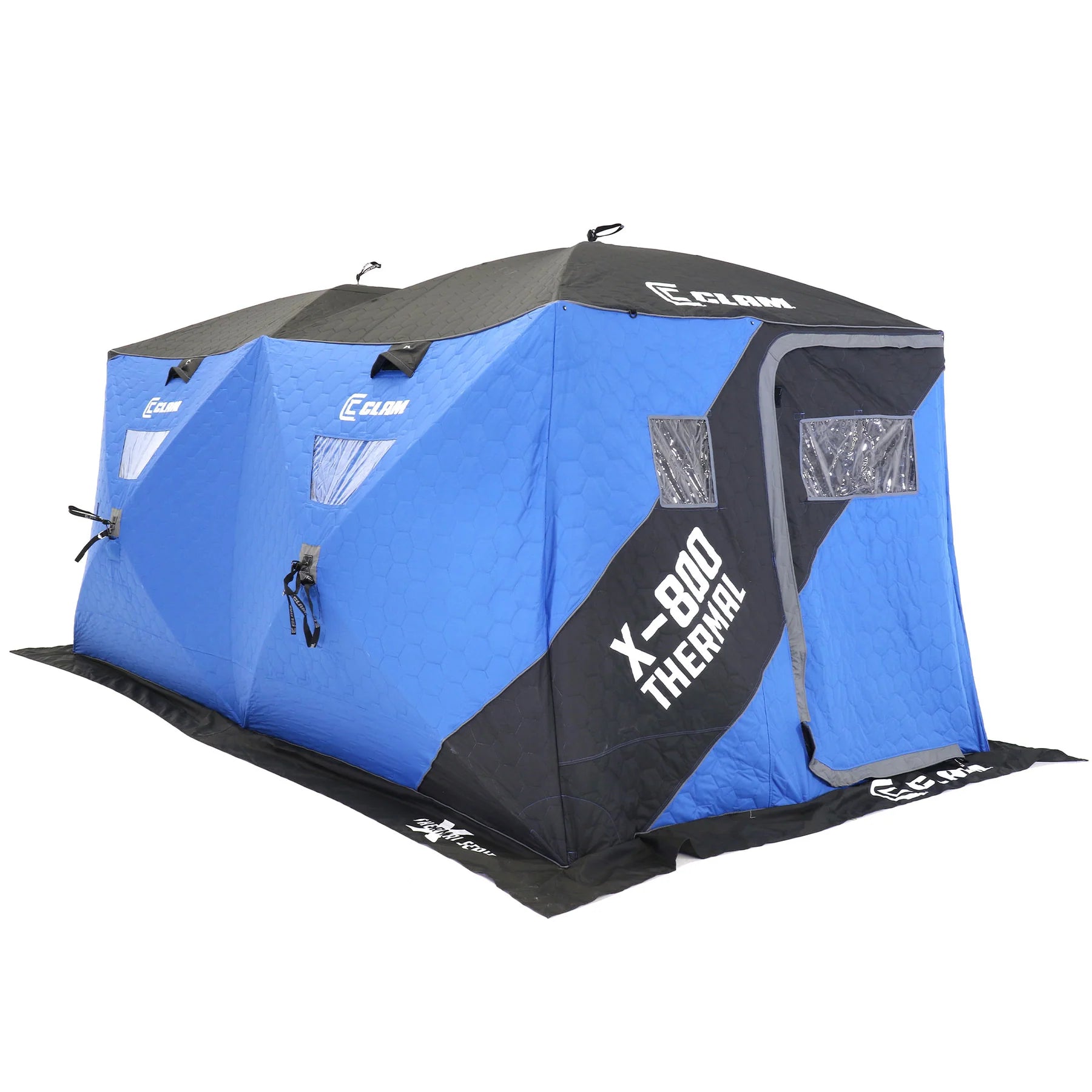 Clam X-800 Thermal - 6 Side Double Hub Shelter – Dakota Angler Clam X-800 Thermal - 6 Side Double Hub Shelter – Dakota Angler