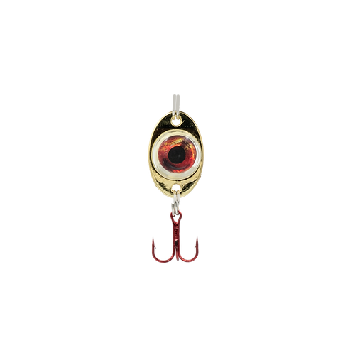 dirty bomb fishing lure Fish Daddy Dirty Bomb Gold LED Spoon Gold / 1/8OZ / Blinking Blue