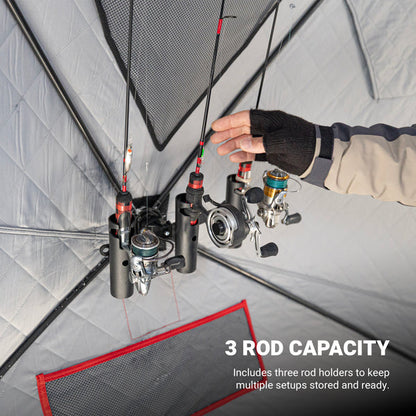Eskimo E-Hub™ Triple Rod Holder