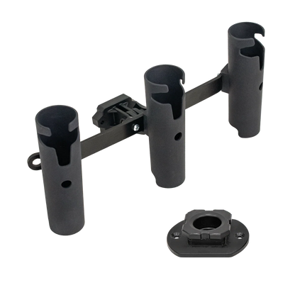 Eskimo E-Hub™ Triple Rod Holder