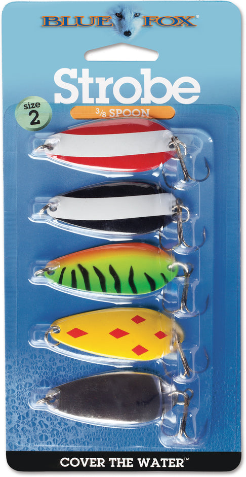 blue fox fishing lures 5 Blue Fox Strobe Spoon Kit