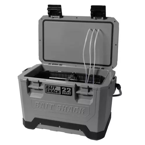 Whisker Seeker Bait Shack | Solar-Powered Live Bait Cooler with Aerator