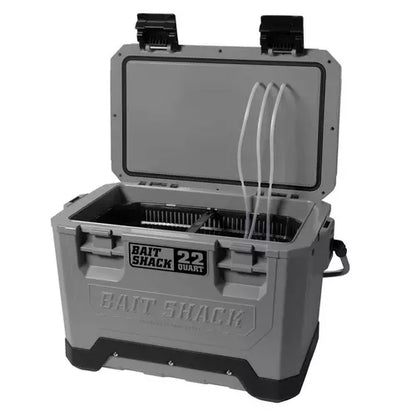 Whisker Seeker Bait Shack | Solar-Powered Live Bait Cooler with Aerator