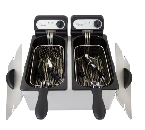 Chard Double 3-Liter Stainless Steel Deep Fryer