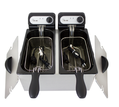 Chard Double 3-Liter Stainless Steel Deep Fryer