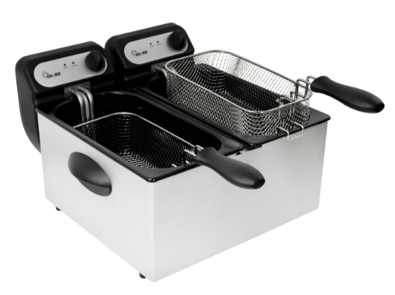 Chard Double 3-Liter Stainless Steel Deep Fryer