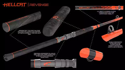 Catch The Fever Hellcat Revenge Spinning Catfish Rod