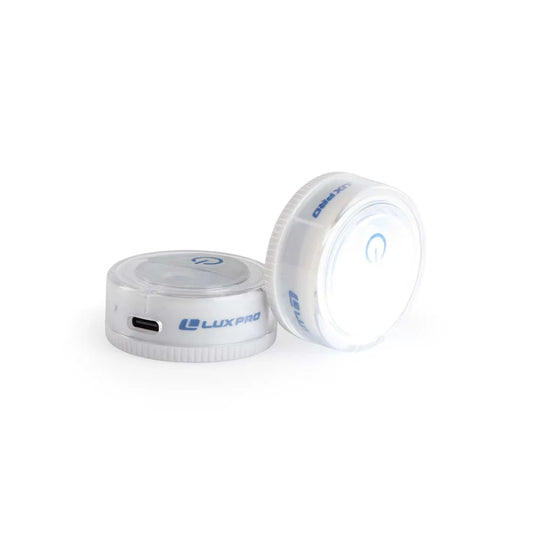 Lux-Pro LP175 | Compact Rechargeable LED Puck Light, 2 Pack