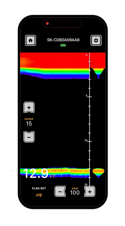 Vexilar Side Kick Wi-Fi Sonar w/ 12° Transducer