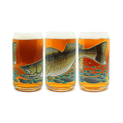 Casey Underwood Walleye Beer Glass