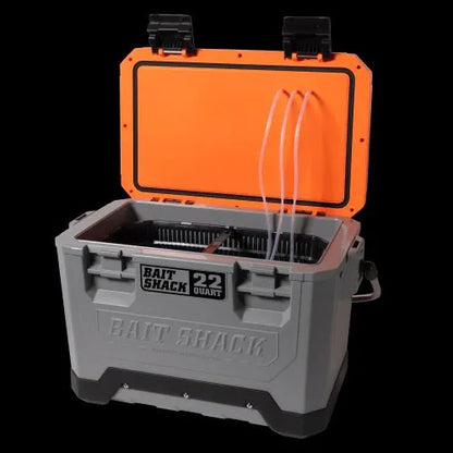 Whisker Seeker Bait Shack | Solar-Powered Live Bait Cooler with Aerator