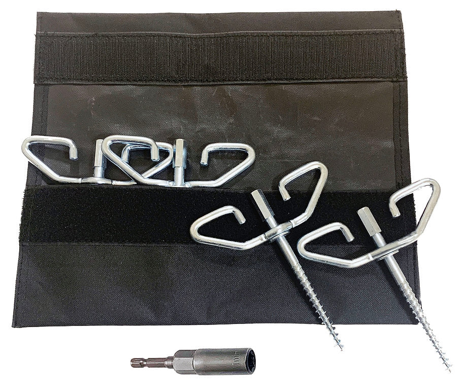 RAZR-BACK Power-Drill Ice Anchor 4-pk Kit