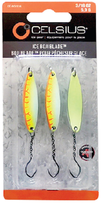 Celsius Ice Boji Blade 3/16 oz Qty 3 Red UV