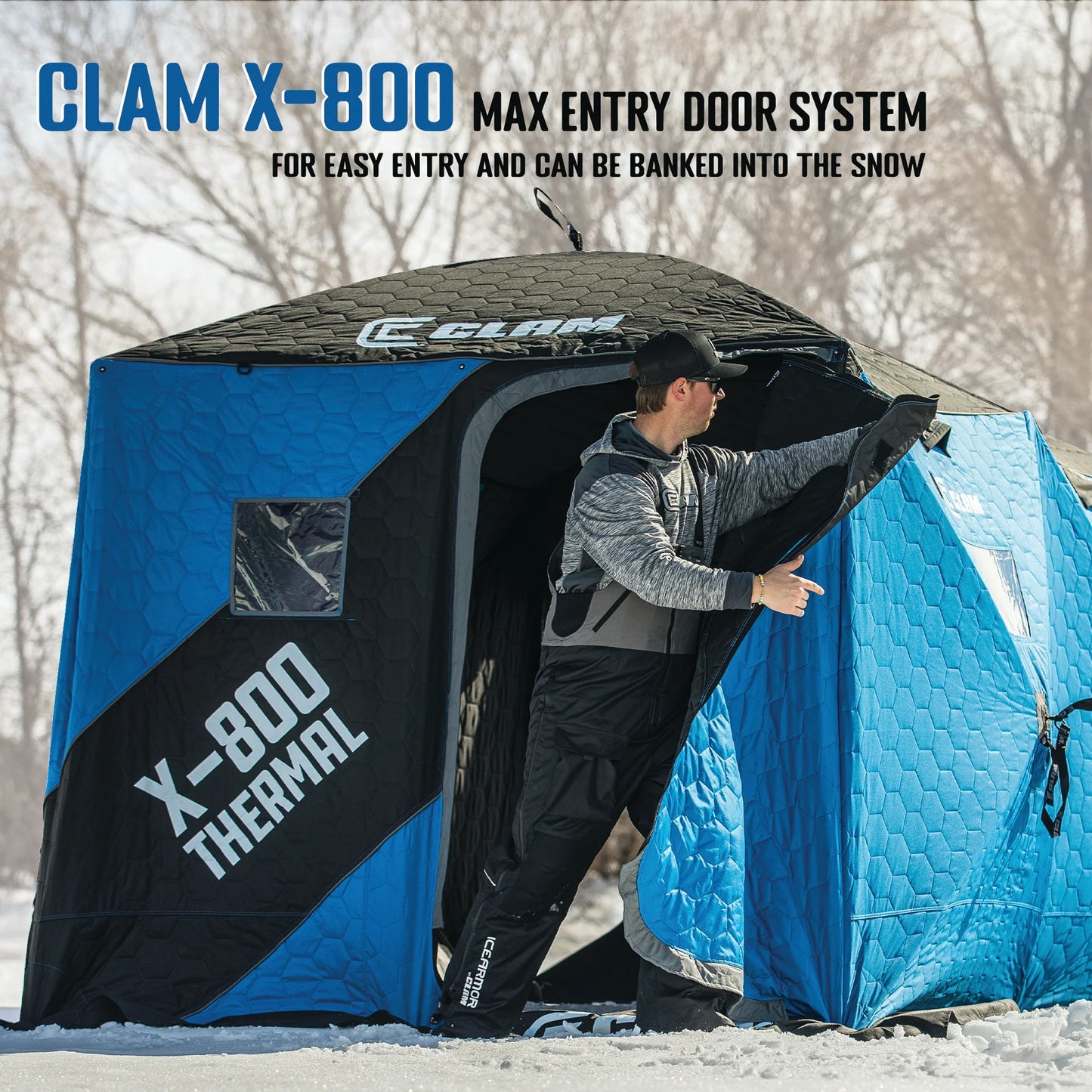 Clam X-800 Thermal - 6 Side Double Hub Shelter