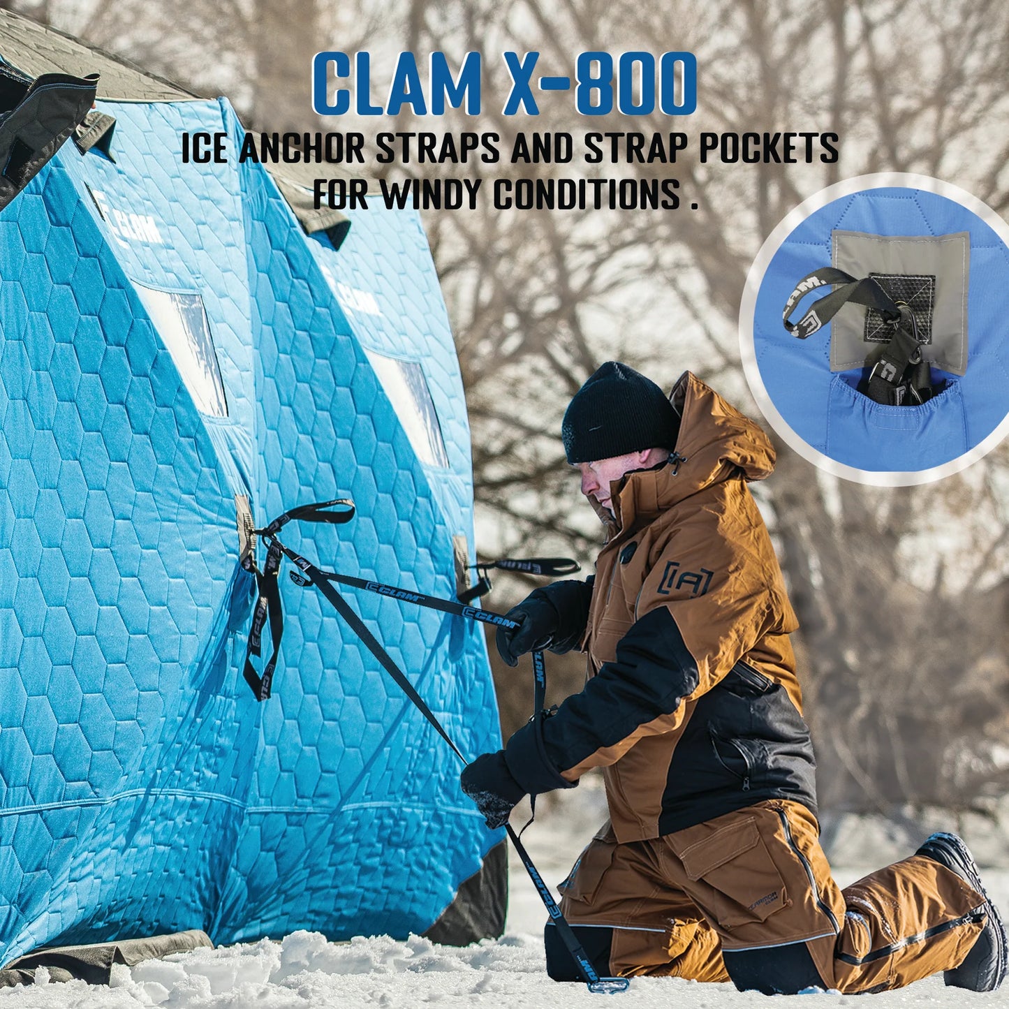 Clam X-800 Thermal - 6 Side Double Hub Shelter