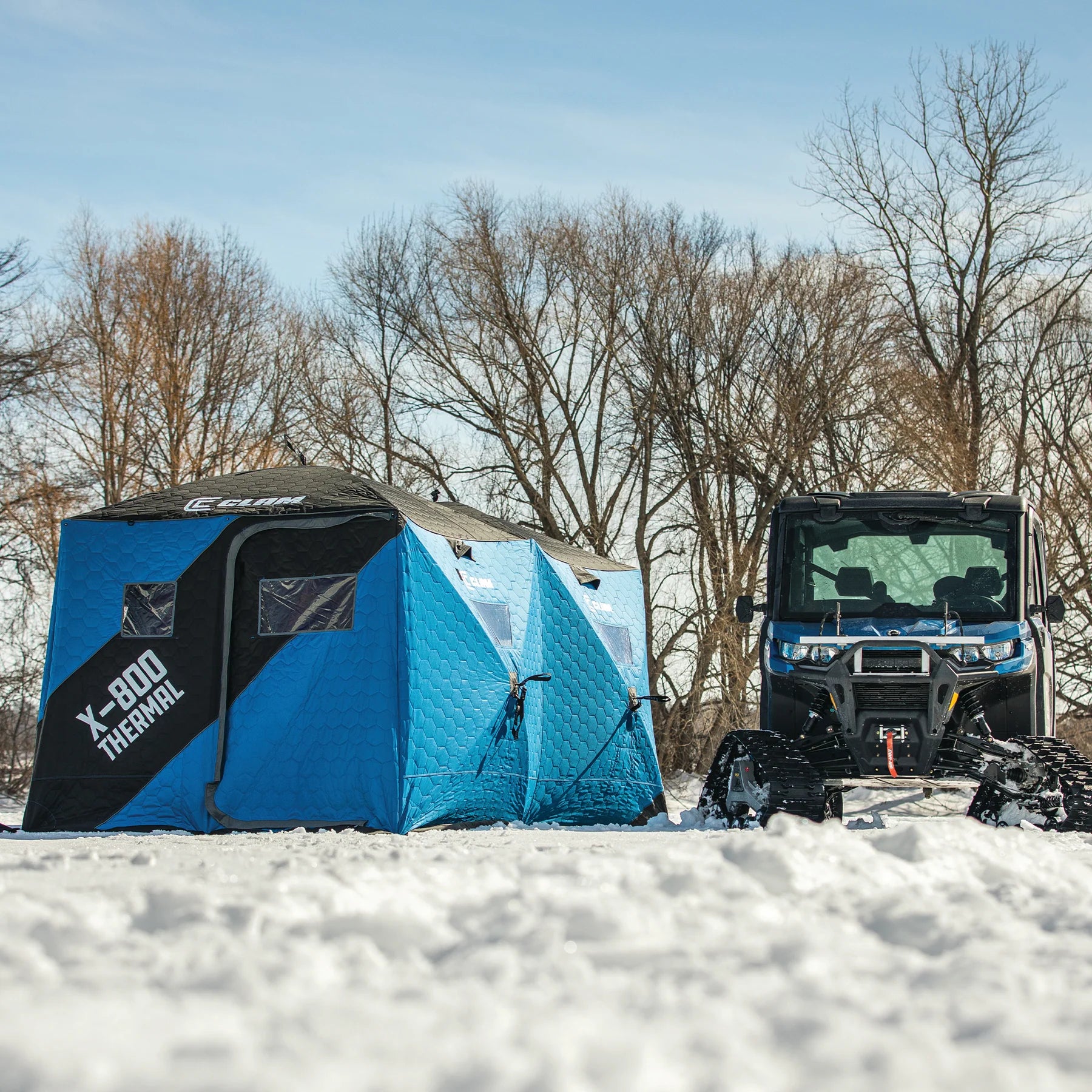fishing tent Clam X-800 Thermal Hub Ice Shelter