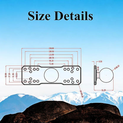 HD UMS 1.5" ELECTRONICS MOUNT (HDUMS-MEP15)