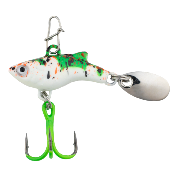 angler fish lure transparent Pink Reaper Widowmaker Jig blade style tail Angler Co. Rizz Slow Pitch