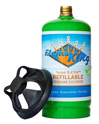 Flame King Eco Friendly Sustainable 1lb Refillable Propane Tank LP Cylinder