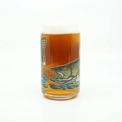 Casey Underwood Walleye Beer Glass