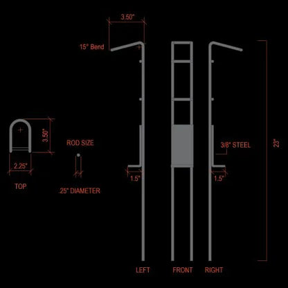 Whisker Seeker Fishing Rod Bank Holders | Three Position