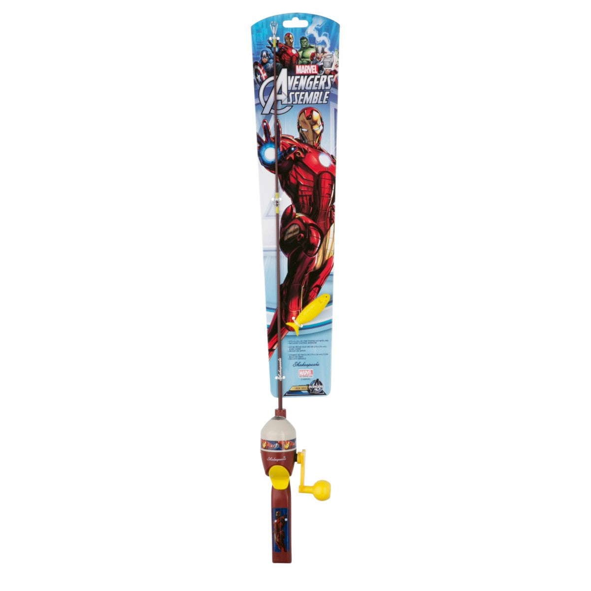 child fishing pole superhero Shakespeare Marvel Spider-Man Advanced Kit