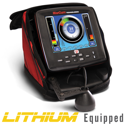 MarCum LX-7L Digital Sonar System With LiFePO4 12V10Ah Battery