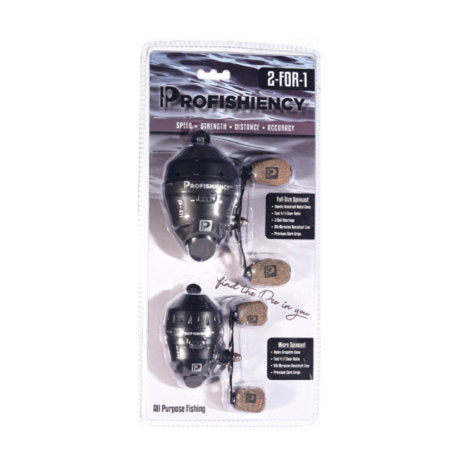 ProFISHiency 2-For-1 Standard & Micro Spincast Reel - 2 Pk